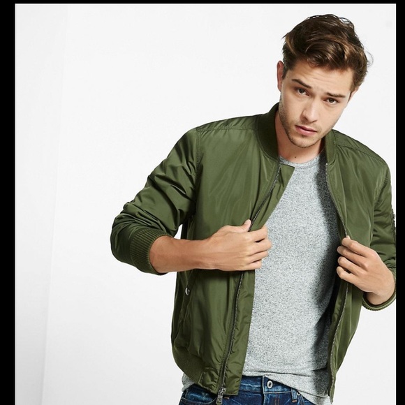 Express Other - Express green bomber jacket